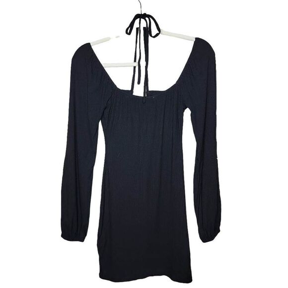 Le Lis Black Drop Shoulder Long Sleeve Dress Size Small - Picture 15 of 15